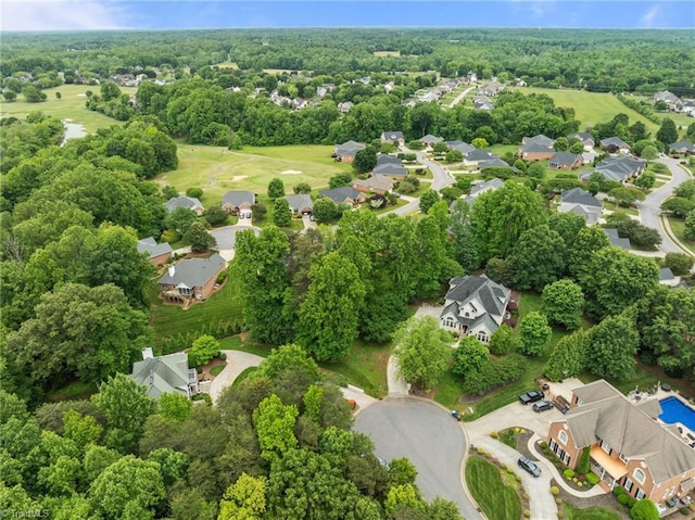 aerial view of residential area