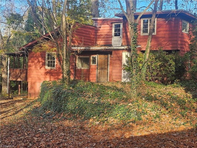 view of rear view of house