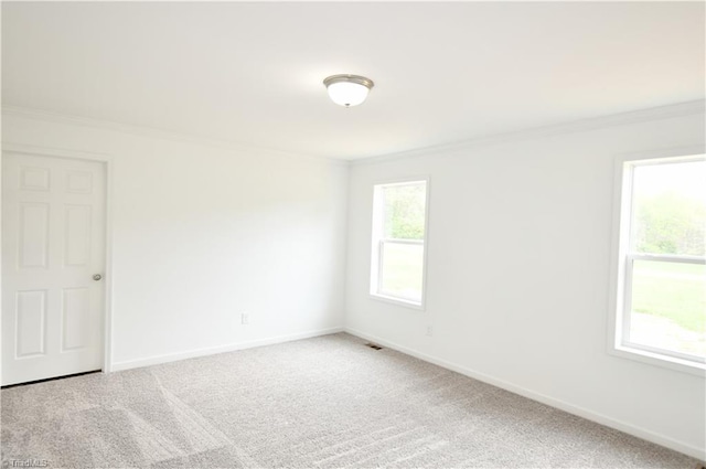 572 Kirby Bowman Rd, Siloam, NC 27047 - empty room featuring ornamental molding, baseboards, and carpet floors