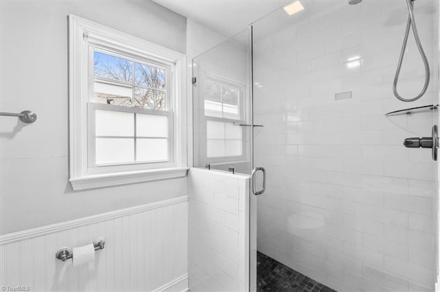 bathroom with walk in shower