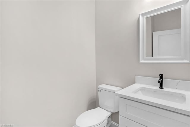 3630 Old Vineyard Rd, Winston-Salem, NC 27104 - bathroom with vanity, toilet, and baseboards