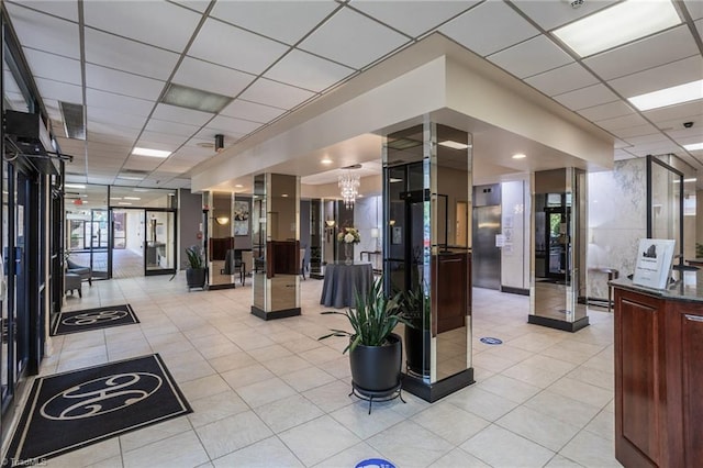 1101 N Elm St Unit 904, Greensboro, NC 27401 - common area featuring a drop ceiling