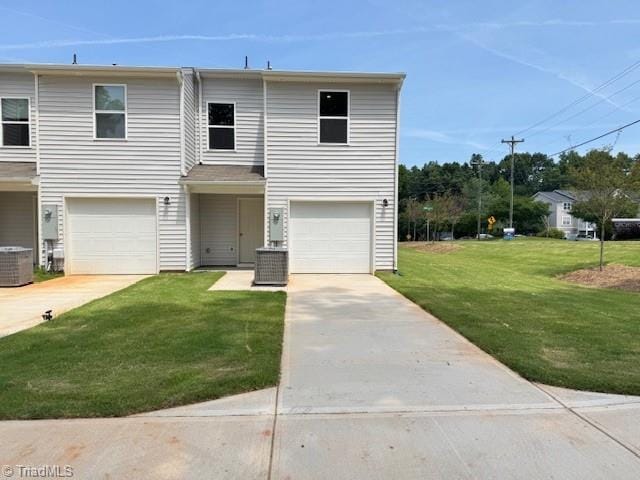 2210 Cranberry Way, Salisbury, NC 28147 - view of front of house with a front yard, driveway, and an attached garage
