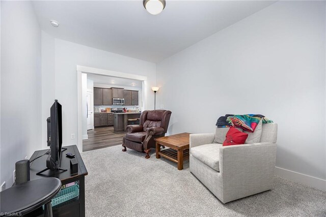 3903 Sudley Pt Unit 18, Jamestown, NC 27282 - sitting room featuring carpet and baseboards