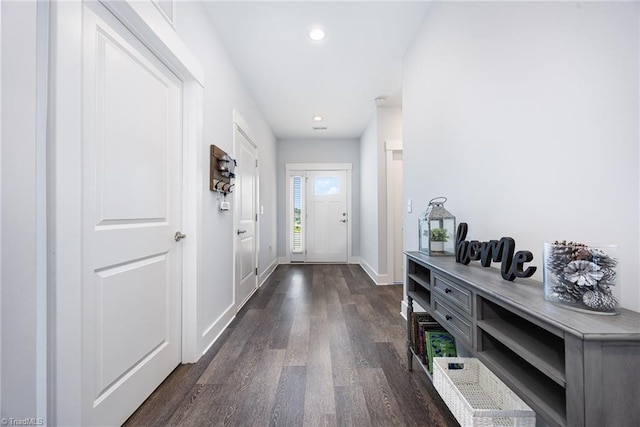 3903 Sudley Pt Unit 18, Jamestown, NC 27282 - foyer featuring dark wood finished floors and recessed lighting
