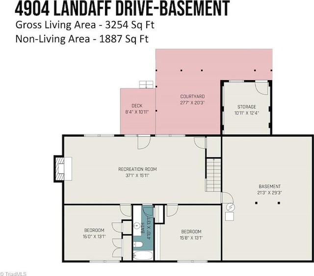 4904 Landaff Dr, Greensboro, NC 27406 - home floor plan