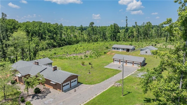 8521 US Highway 64 E, Ramseur, NC 27316 - aerial view of property and surrounding area featuring a forest