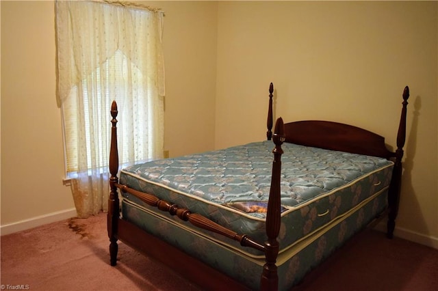 bedroom with carpet flooring and multiple windows