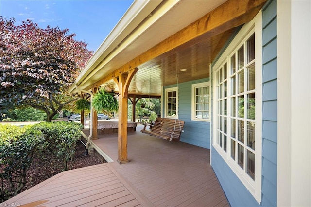 7239 Bulb Rd, Julian, NC 27283 - view of wooden porch