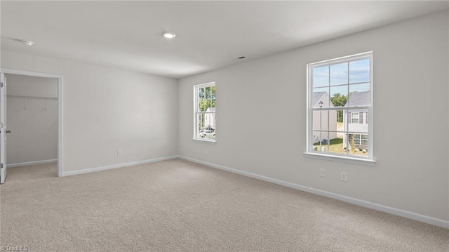 6598 Capstone Ct, Rural Hall, NC 27045 - empty room with light colored carpet, baseboards, recessed lighting, and a smoke detector