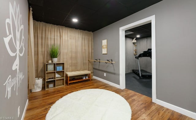 3704 Worthing Ct, Greensboro, NC 27455 - living area with wood finished floors and baseboards
