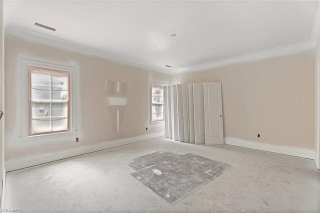 594 Cedar Dr, Winston-Salem, NC 27107 - spare room featuring ornamental molding