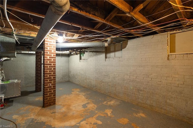 view of basement