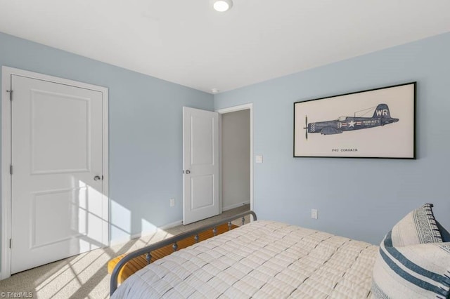 bedroom featuring carpet flooring