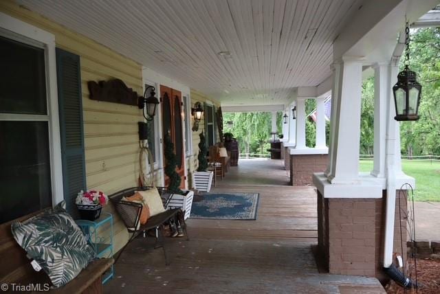 1715 Alfred Hartley Rd, Lenoir, NC 28645 - view of wooden porch