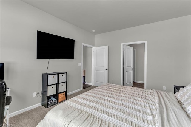 bedroom with carpet flooring