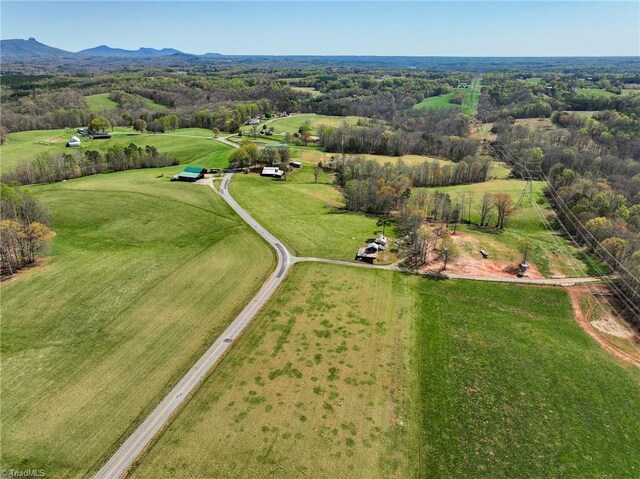 aerial view featuring a mountain view