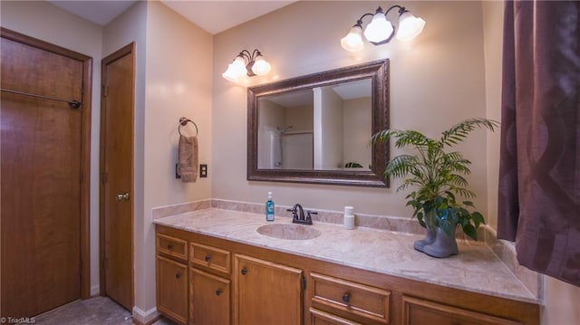 bathroom featuring vanity