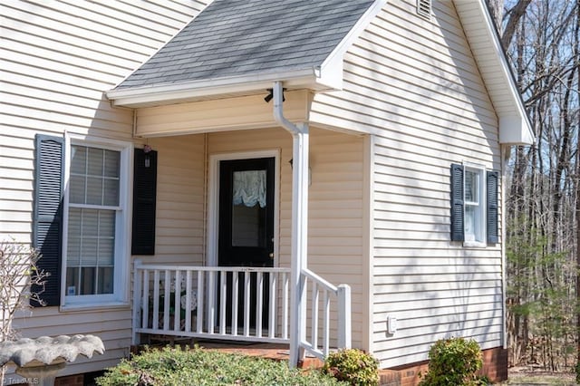 401 Joyce Rd, Hillsborough, NC 27278 - entrance to property featuring a porch and roof with shingles