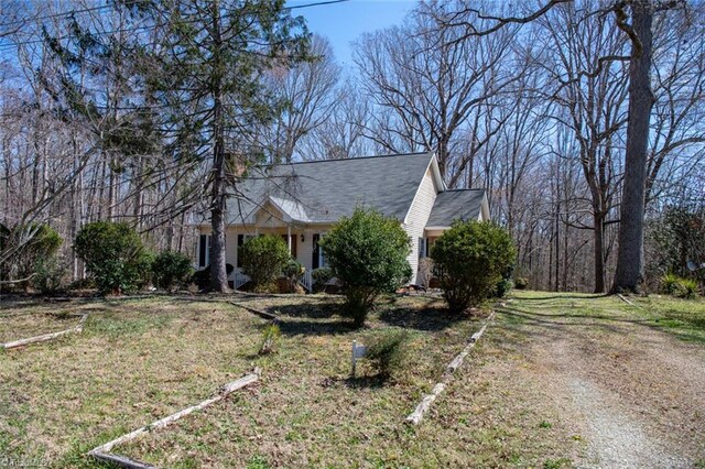 401 Joyce Rd, Hillsborough, NC 27278 - view of front of home with a front yard