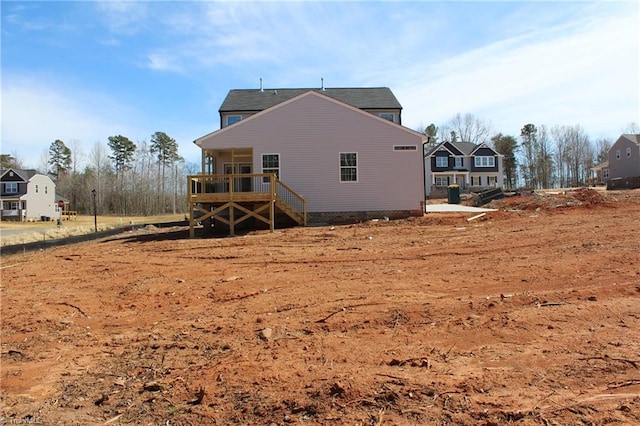 view of back of property