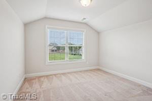 2834 Fallin Ct, High Point, NC 27262 - additional living space featuring lofted ceiling and carpet