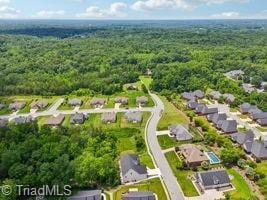 2834 Fallin Ct, High Point, NC 27262 - aerial view of residential area featuring a forest