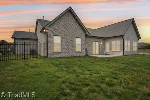 2834 Fallin Ct, High Point, NC 27262 - view of back of house at dusk