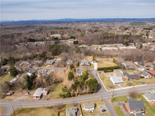 bird's eye view with a residential view