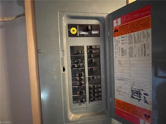 utility room with electric panel