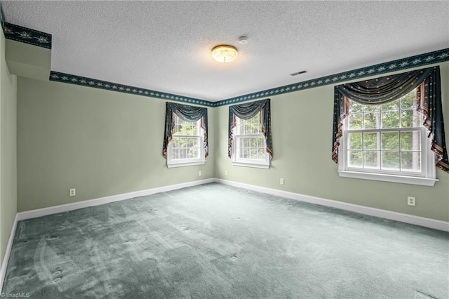 12088 Burlington Rd, Hurdle Mills, NC 27541 - carpeted spare room featuring a textured ceiling and baseboards