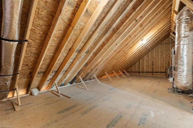 view of attic