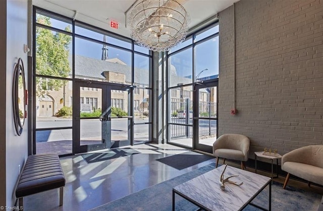 view of community lobby