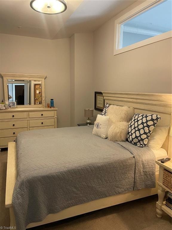 bedroom with carpet floors