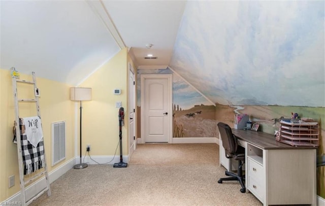2863 Spencer Rd, Archdale, NC 27263 - office space featuring light colored carpet, lofted ceiling, and baseboards