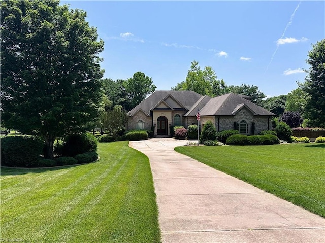 2863 Spencer Rd, Archdale, NC 27263 - view of front of home with a front yard and driveway