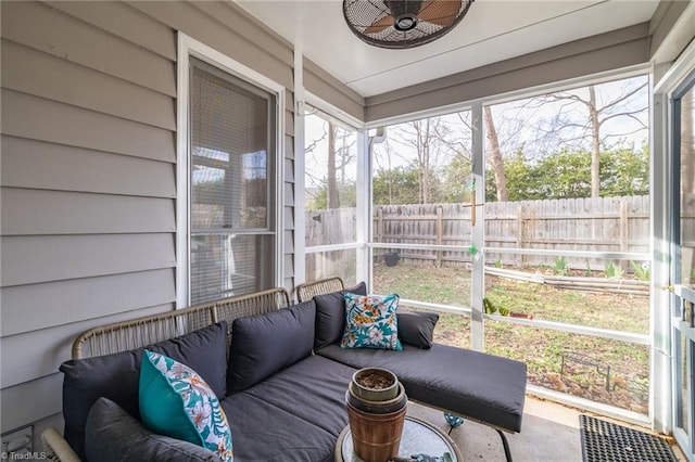 view of sunroom / solarium