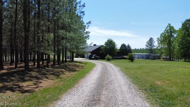 view of street with driveway