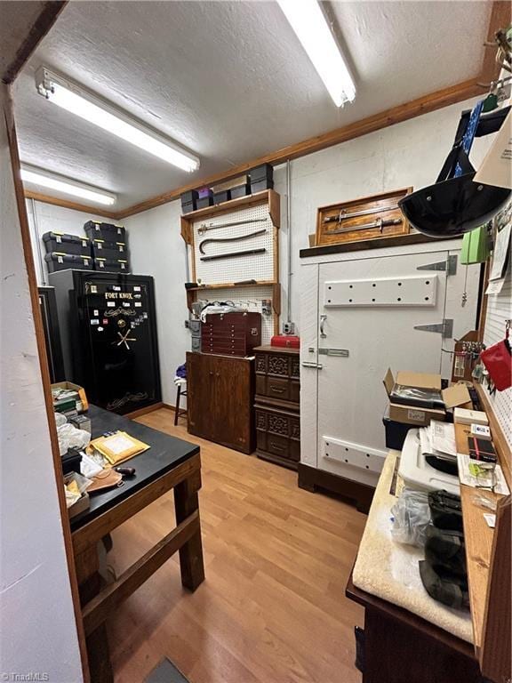 view of storage area