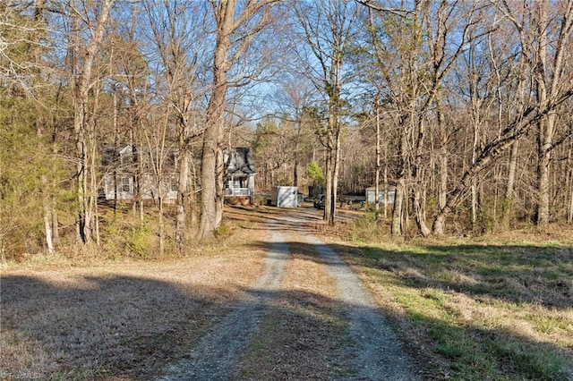 view of street with driveway