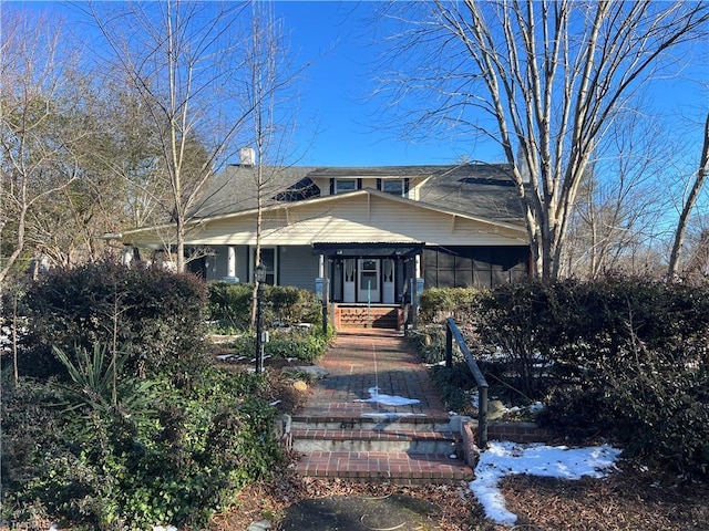 view of front of house featuring a porch