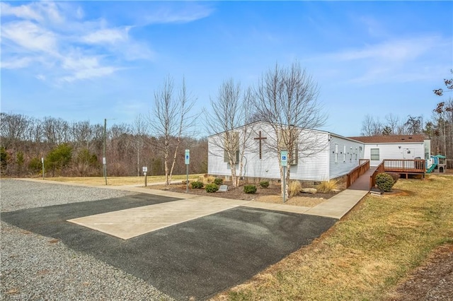 1255 Mountain View Rd, King, NC 27021 - view of vehicle parking featuring gravel driveway