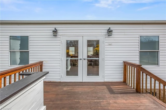 1255 Mountain View Rd, King, NC 27021 - doorway to property with french doors and a deck