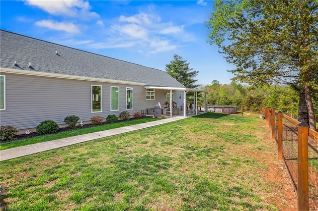 724-0 Tom Cook Rd, Pilot Mountain, NC 27041 - fenced backyard featuring a patio