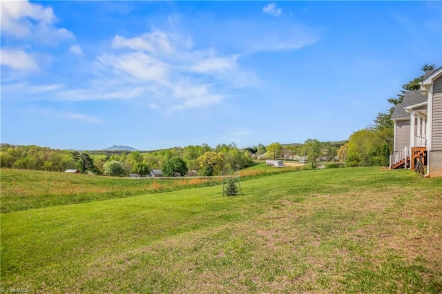 724-0 Tom Cook Rd, Pilot Mountain, NC 27041 - view of green lawn with a mountain view
