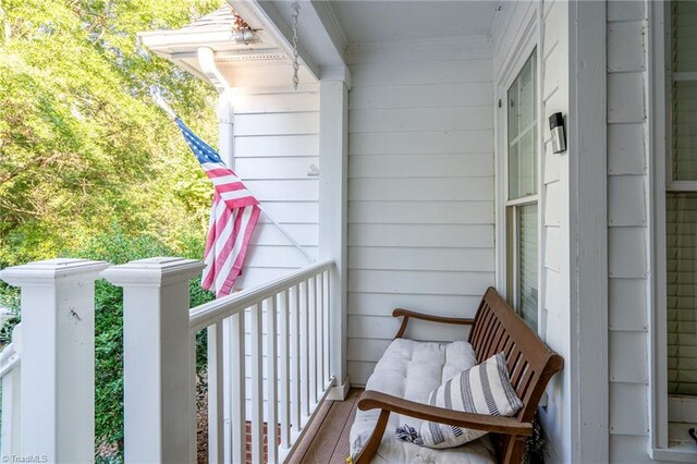 view of balcony