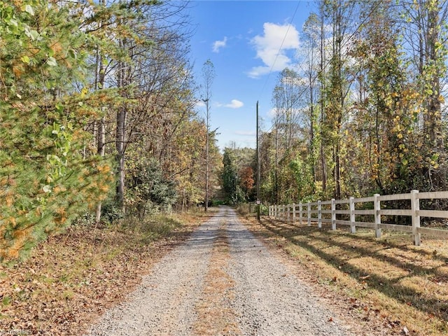 view of road