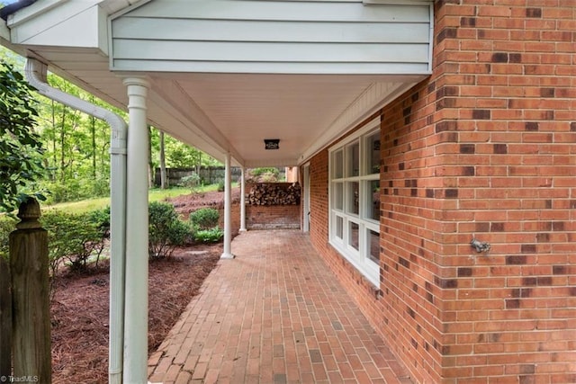 view of patio with covered porch