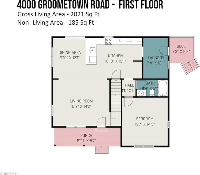 4000 Groometown Rd, Greensboro, NC 27407 - view of room layout