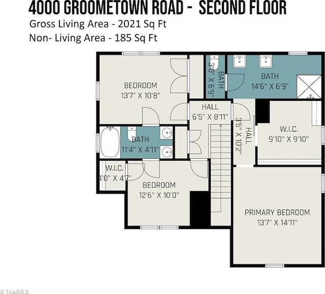 4000 Groometown Rd, Greensboro, NC 27407 - view of home floor plan